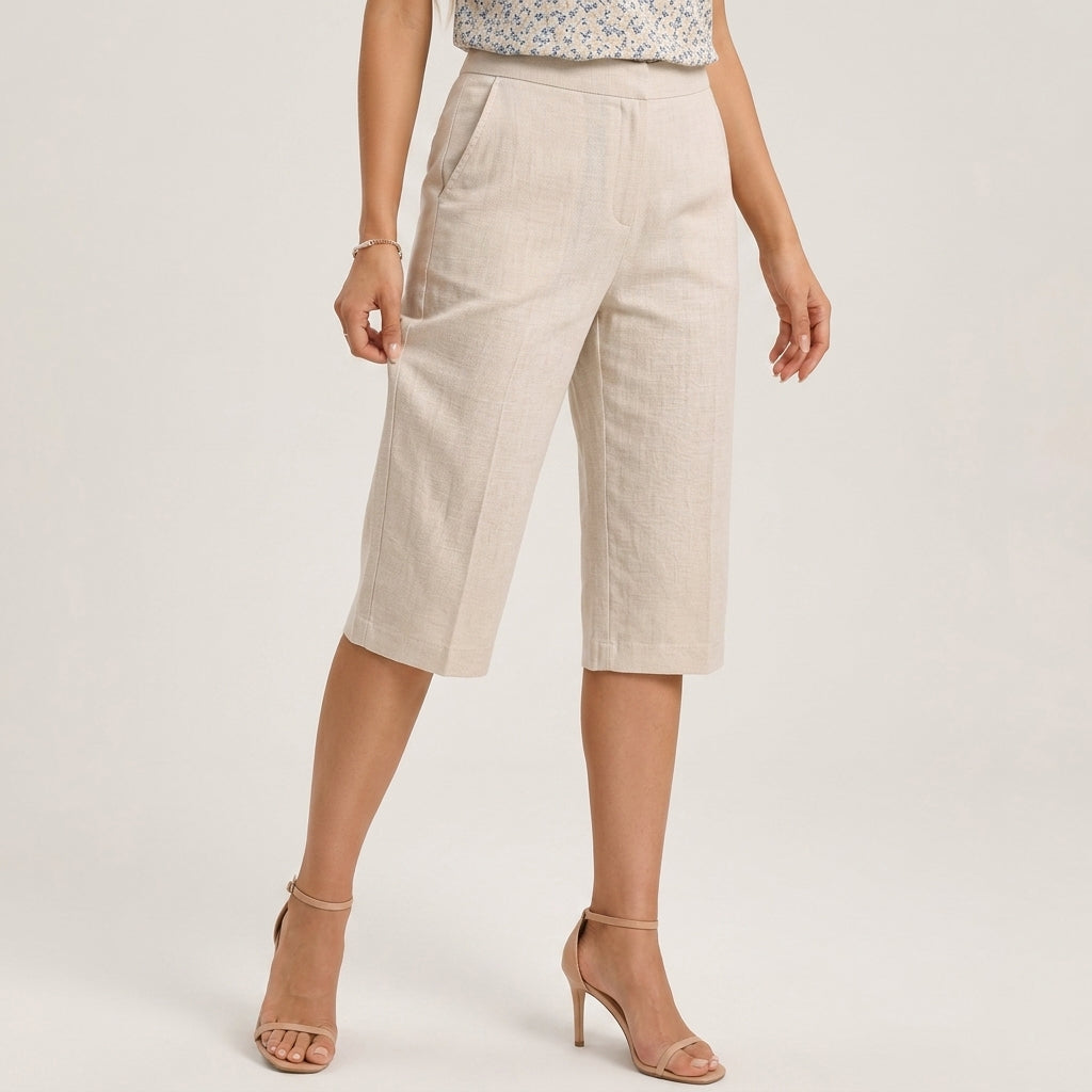 Palma Linen Capri