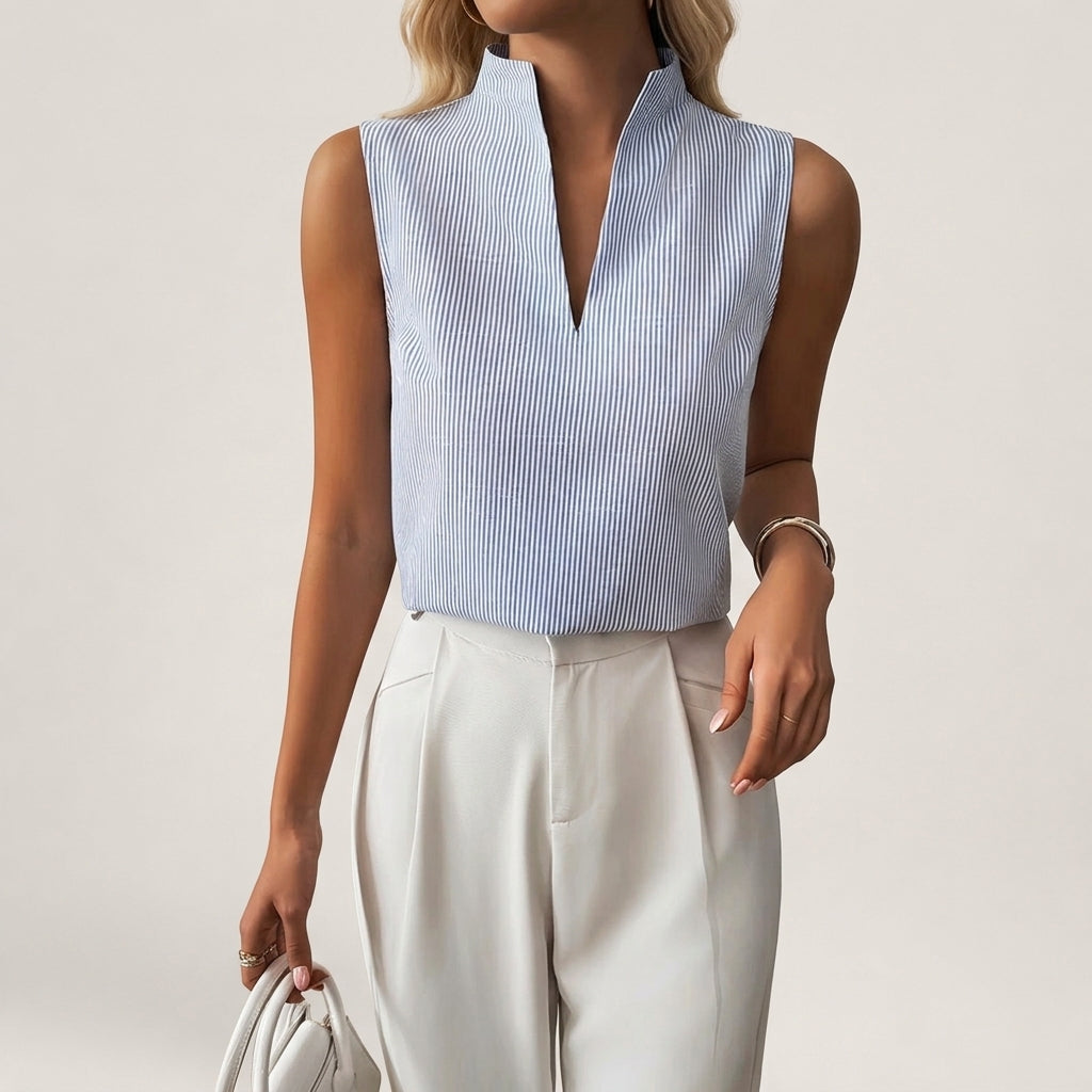Emilia Striped Sleeveless Top