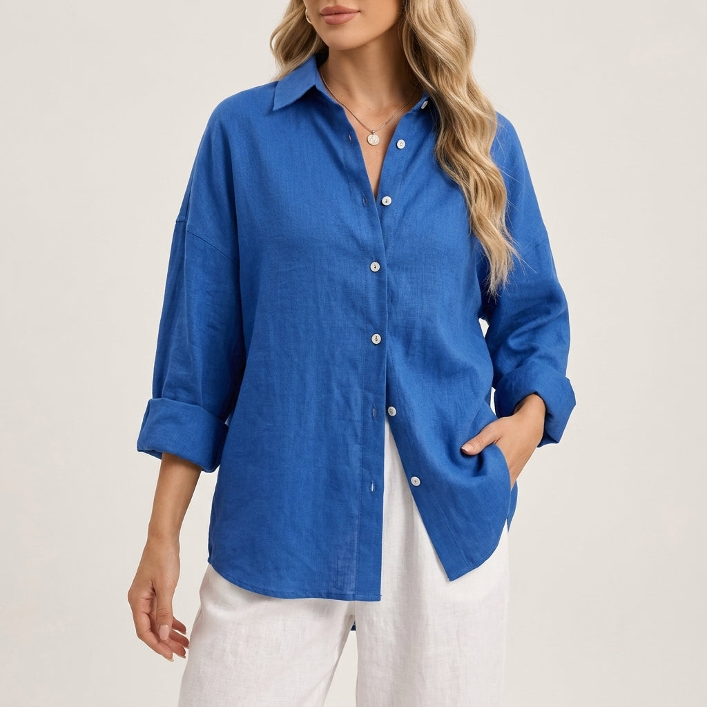 Aveline Linen Blouse