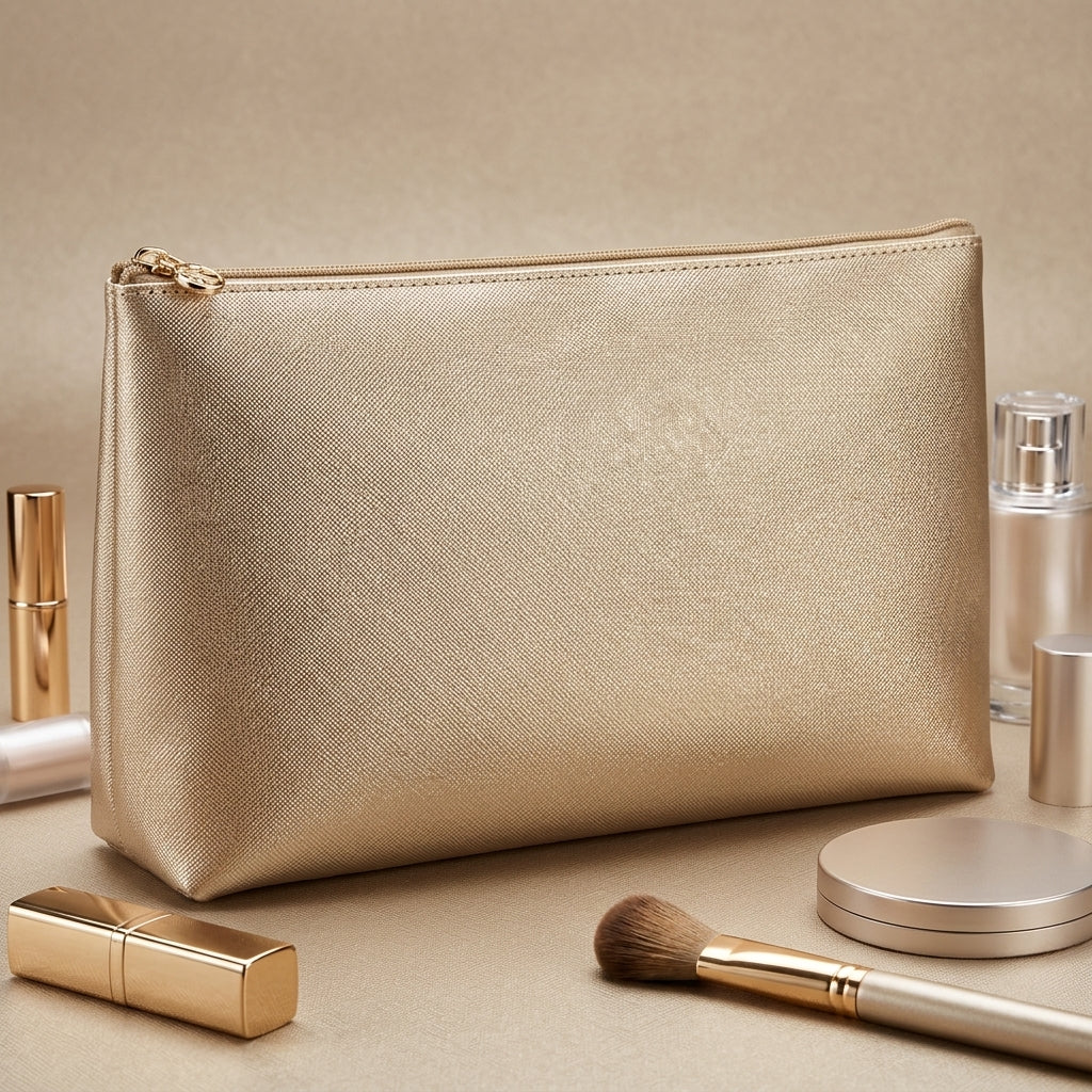 Mia Leather Makeup Bag