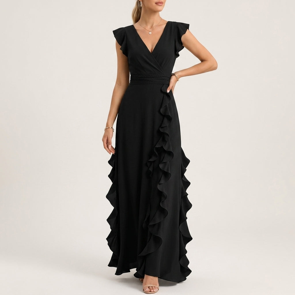 Evelisse Ruffle Maxi Dress