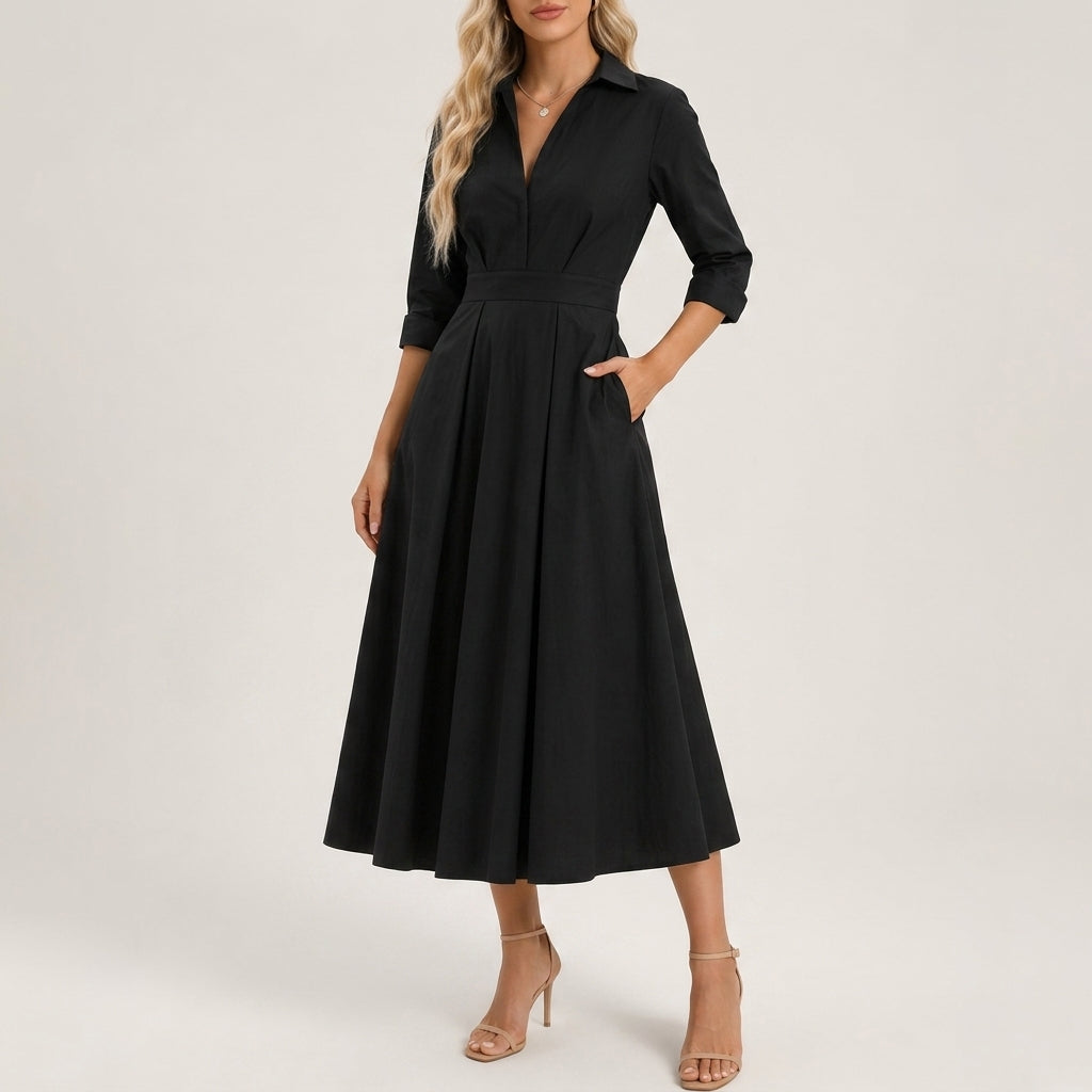 Clara Cotton Shirtdress