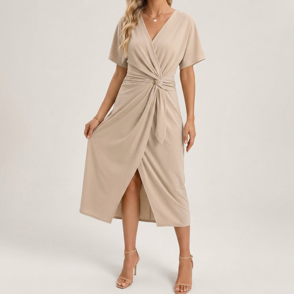 Corisande Twist-Front Dress