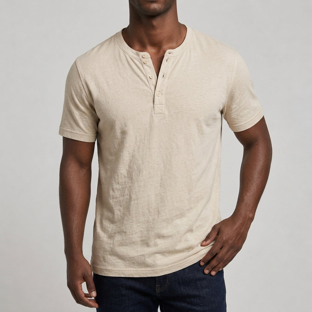 Westerdale Cotton Henley Polo