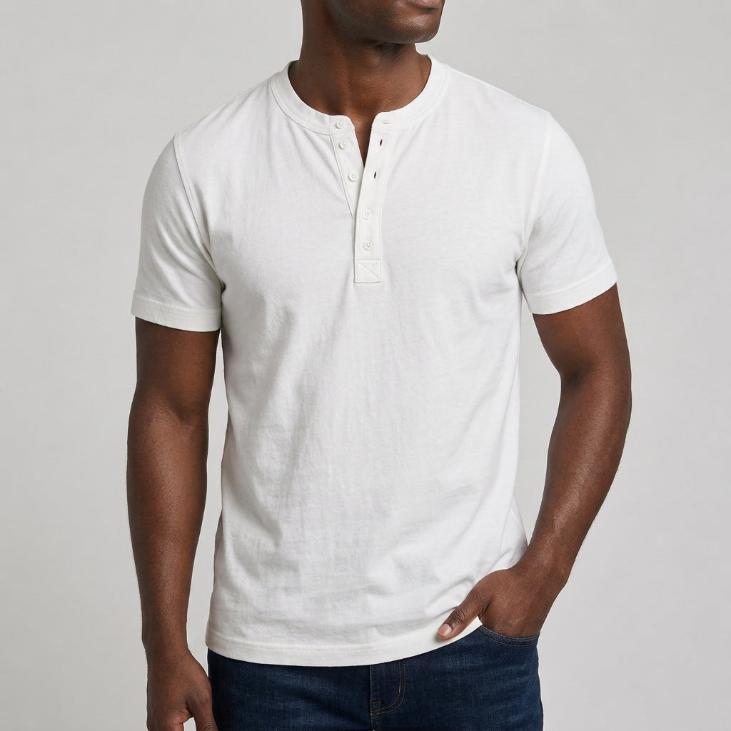Westerdale Cotton Henley Polo