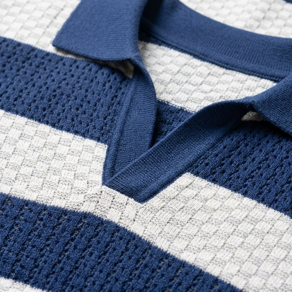 Eldenmere Striped Knit Polo