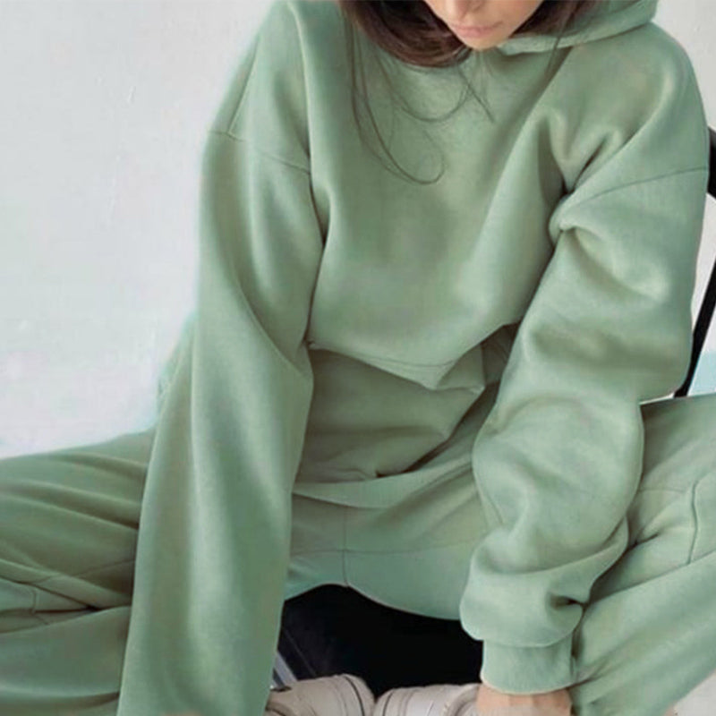 Green women's two-piece matching set, alternate product view