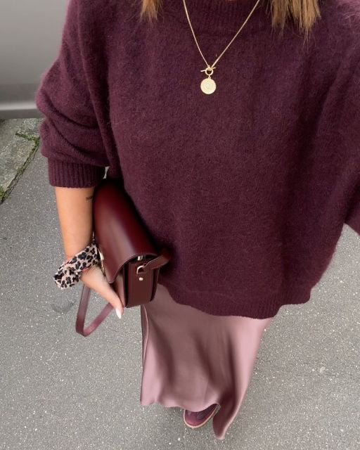 Whitcombe Fuzzy Knit Sweater