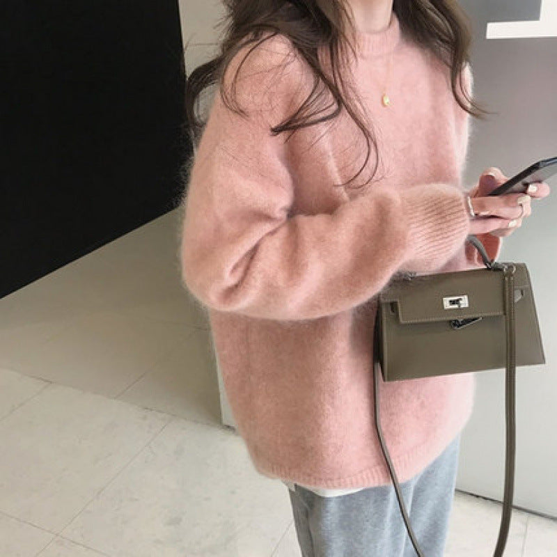 Whitcombe Fuzzy Knit Sweater