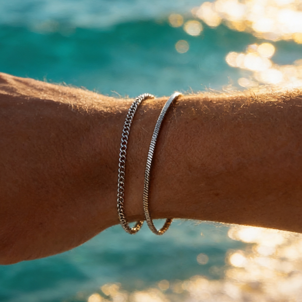 Cos Two-Piece Chain Bracelet