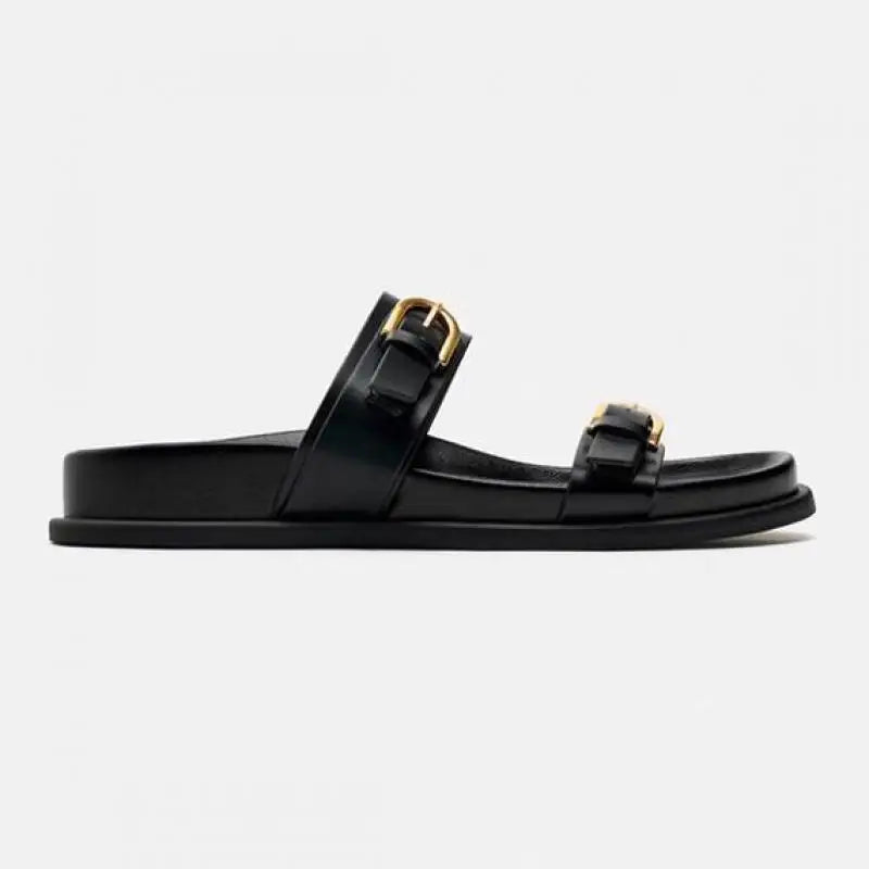 Marceau Double Buckle Slides