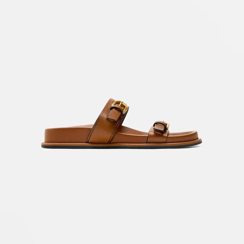 Marceau Double Buckle Slides