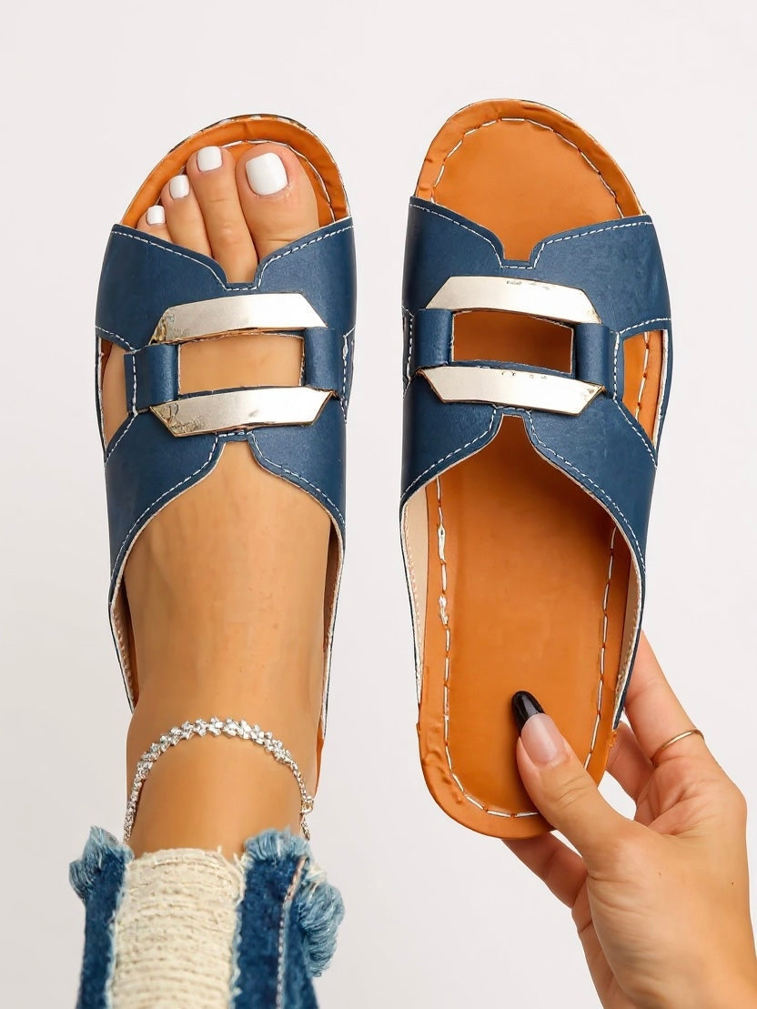 Marivelle Double-Buckle Slides