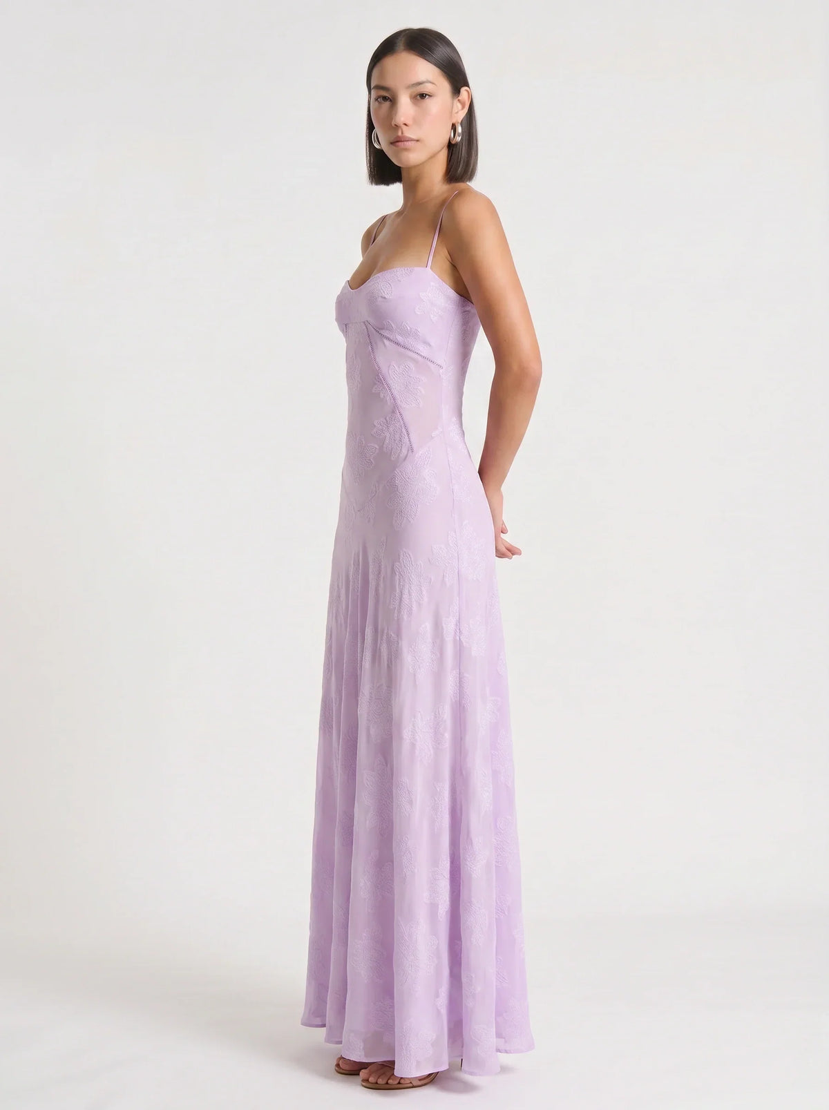 Annelise Satin Maxi Dress