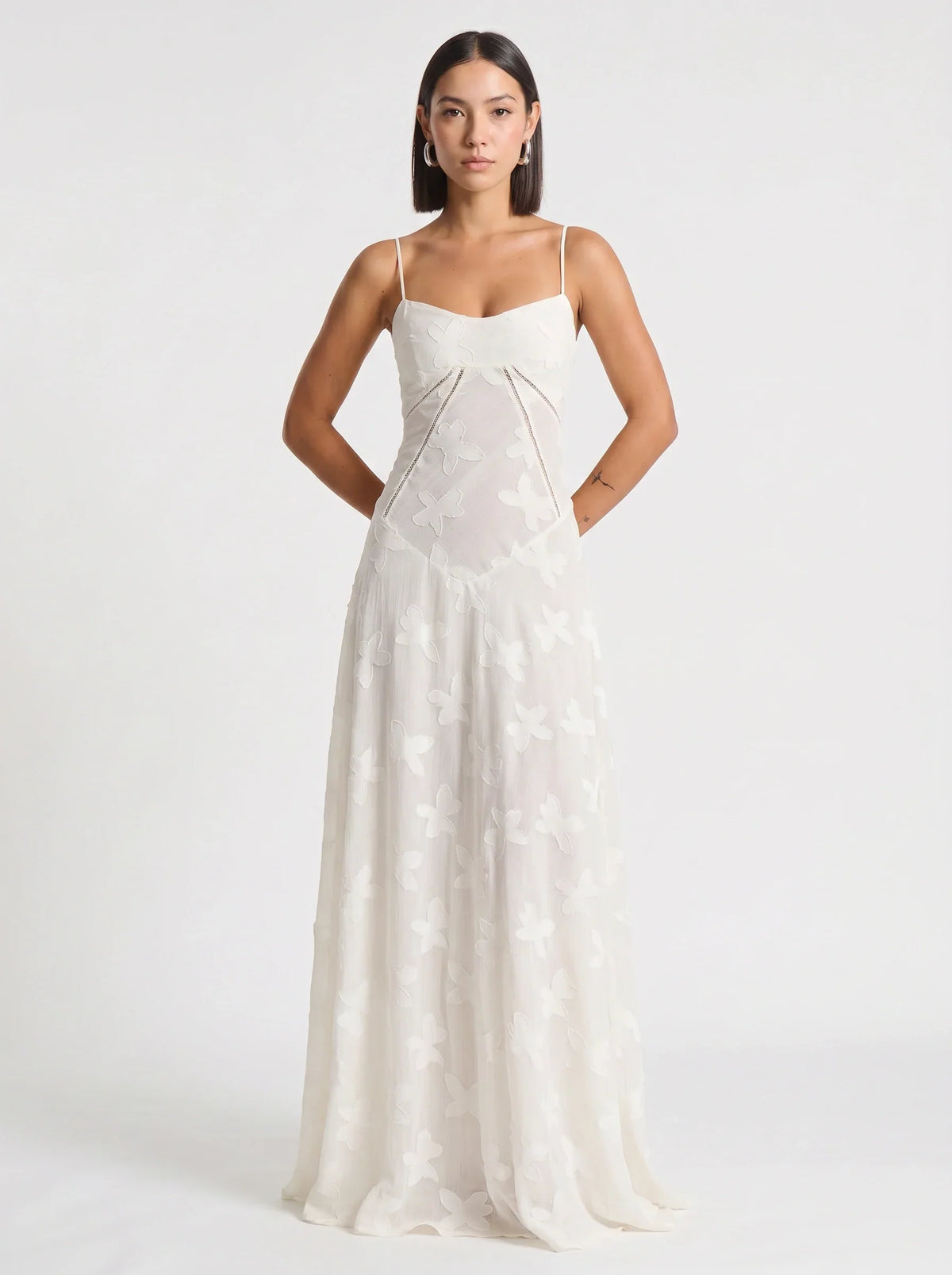Annelise Satin Maxi Dress