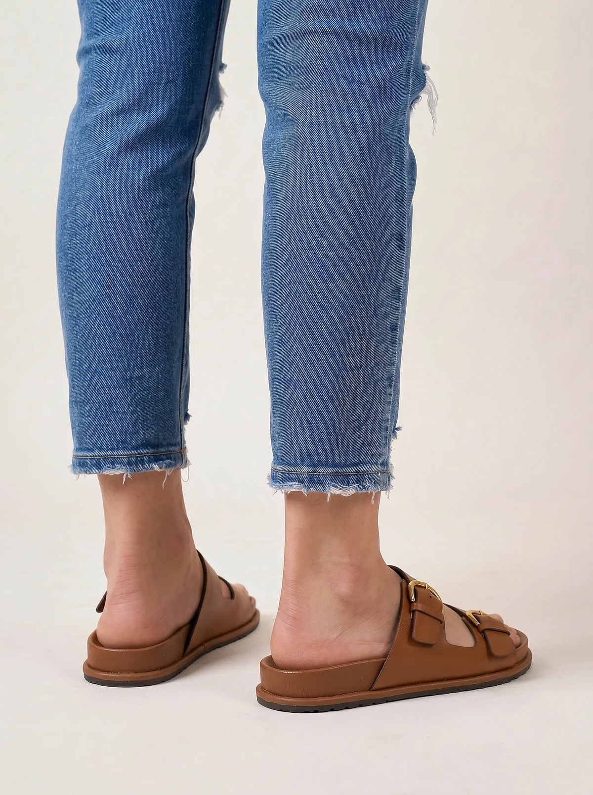 Marceau Double Buckle Slides