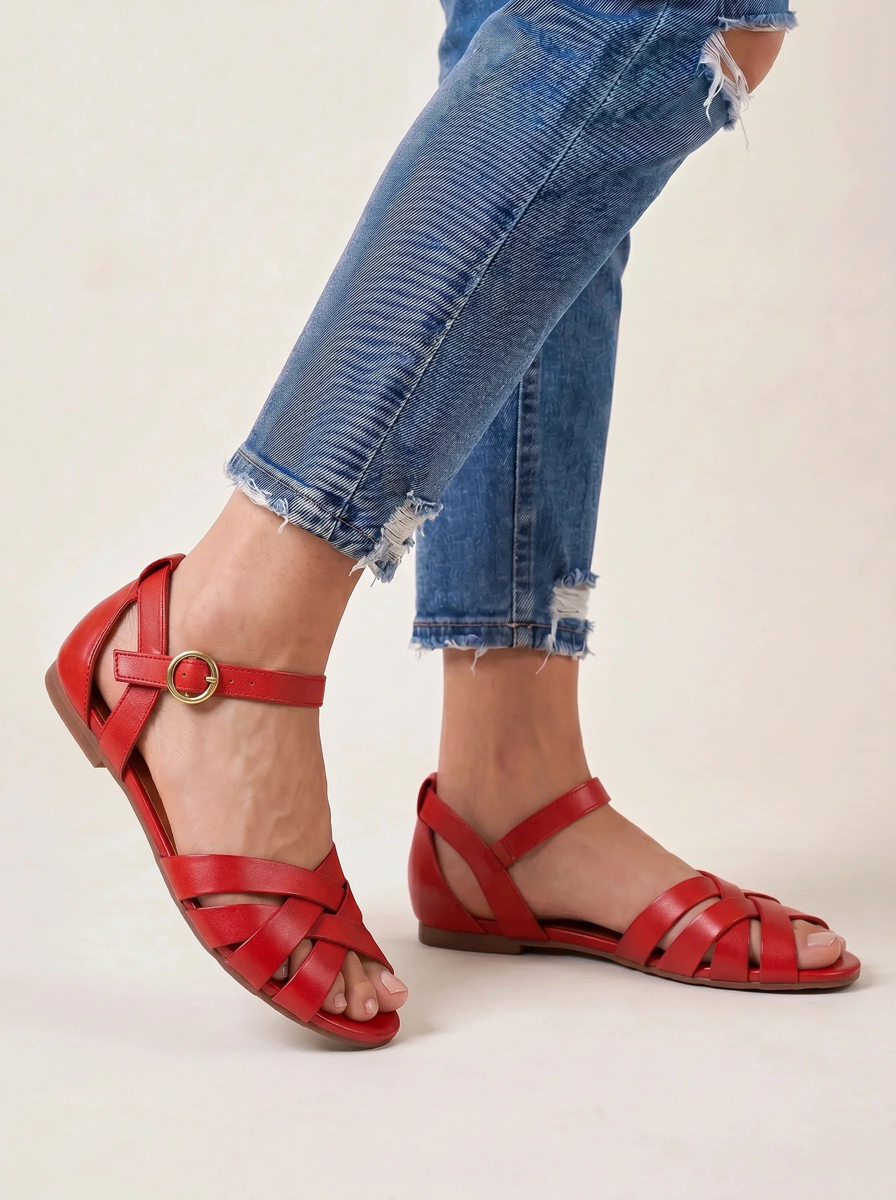 Lucera Woven Wedge Sandals