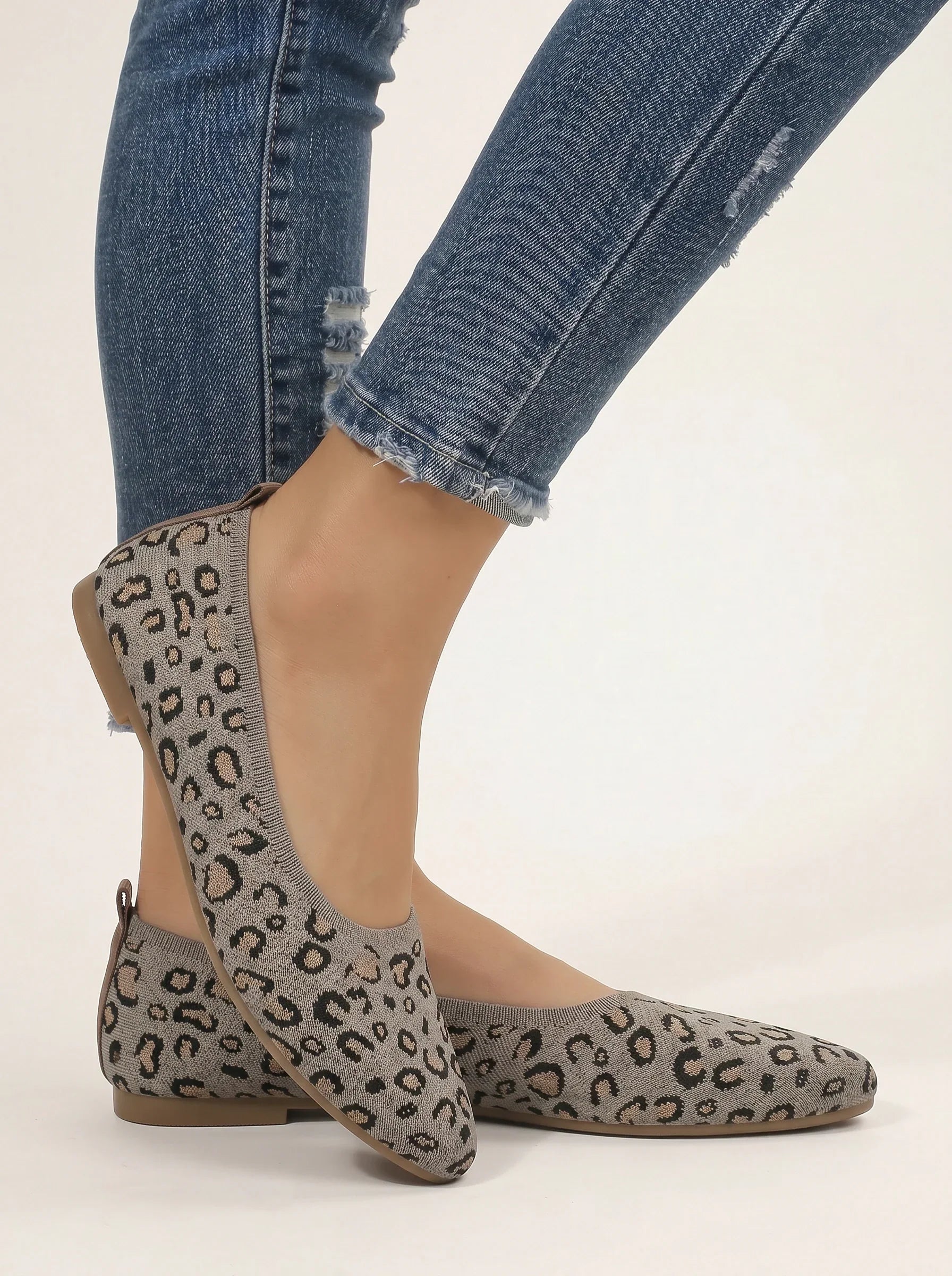 Violetta Leopard Ballet Flats