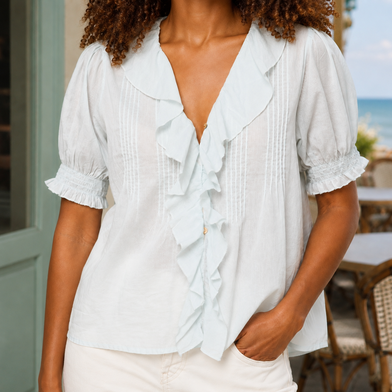 Willa Ruffle Blouse
