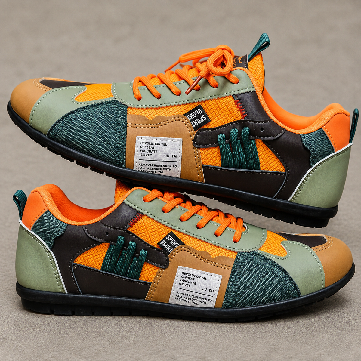 Montero Retro Color-Block Sneakers
