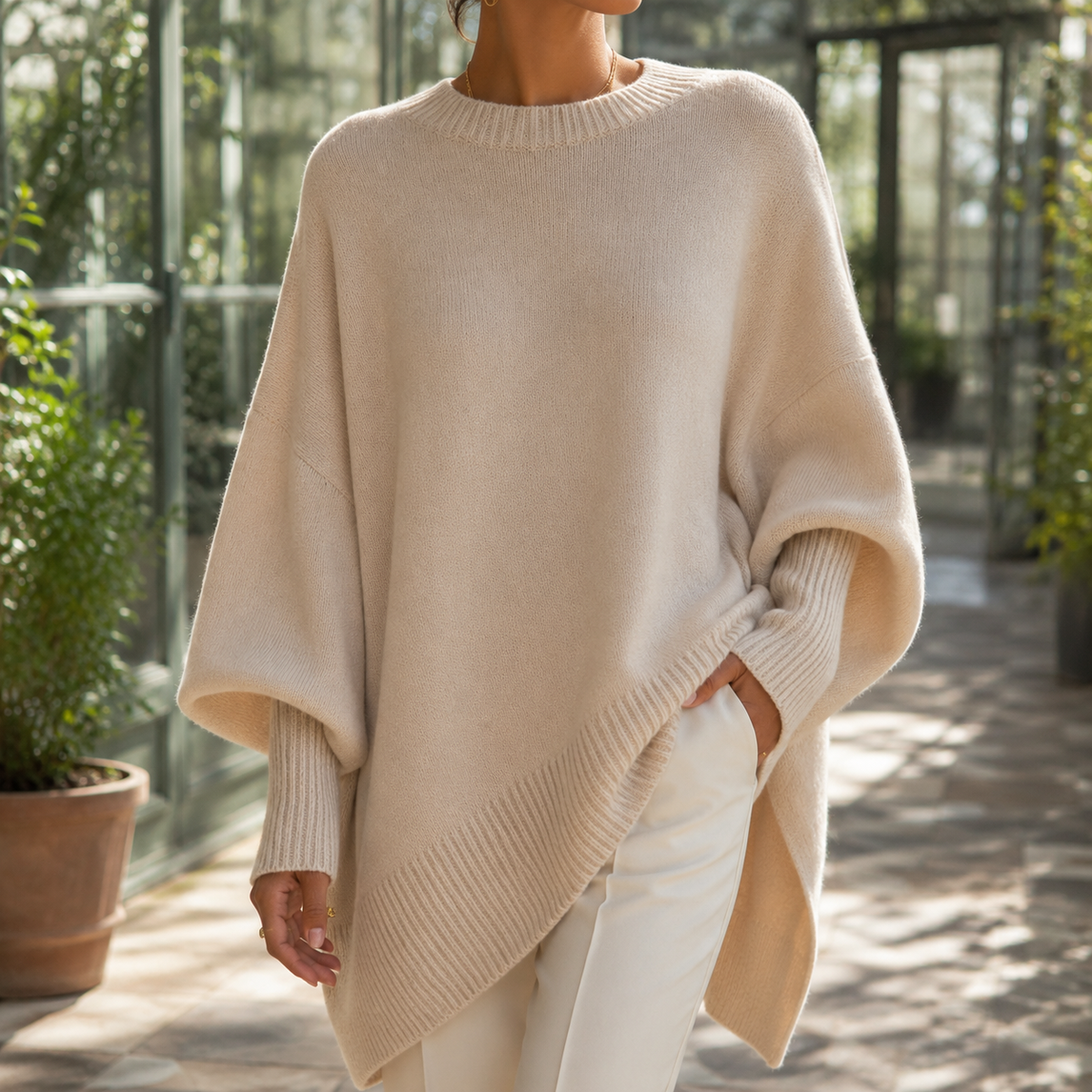 Nora Poncho Sweater