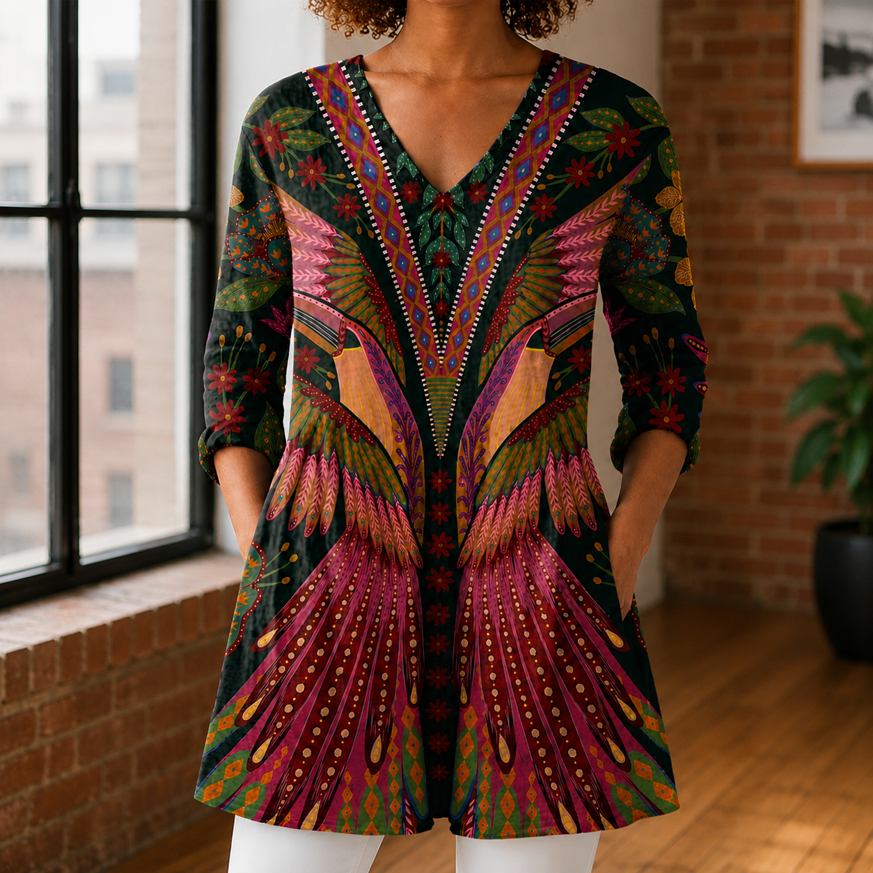 Harriet V-Neck Blouse
