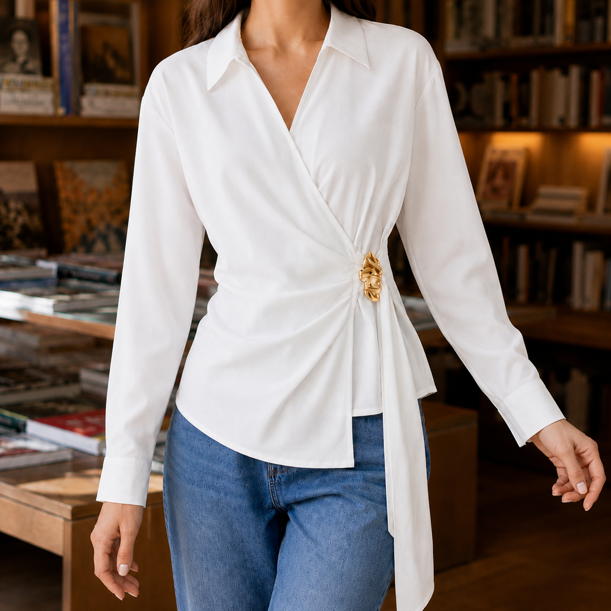Priscilla Wrap Blouse