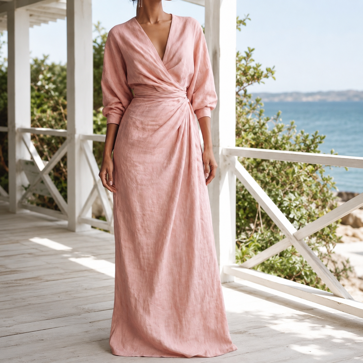 Astrid Wrap Maxi Dress