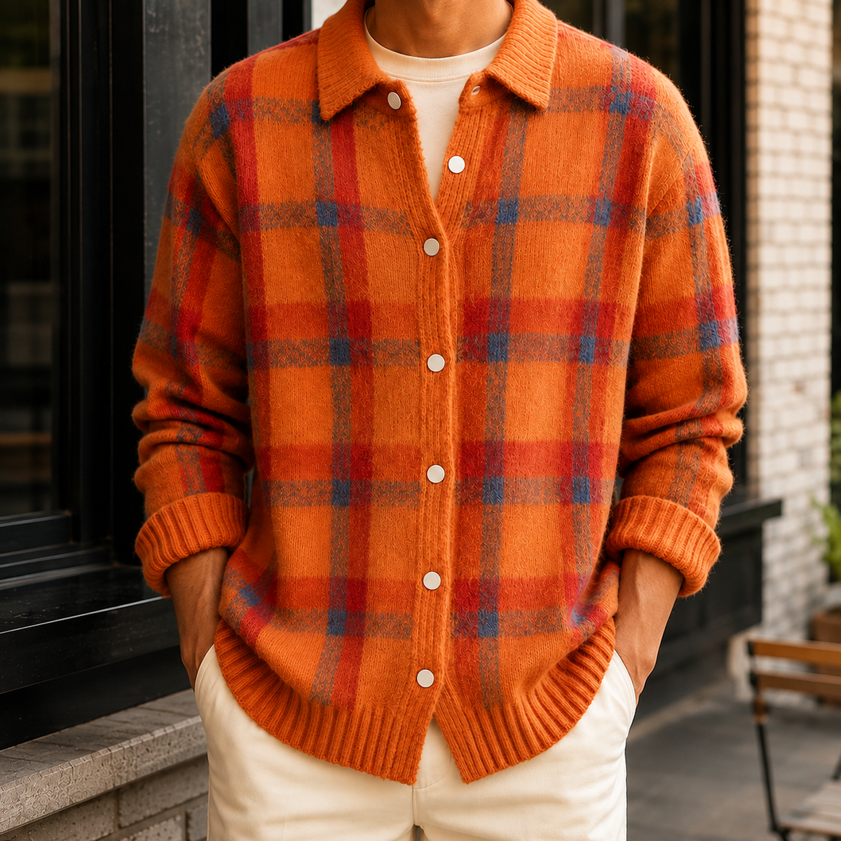 Marcel Plaid Cardigan