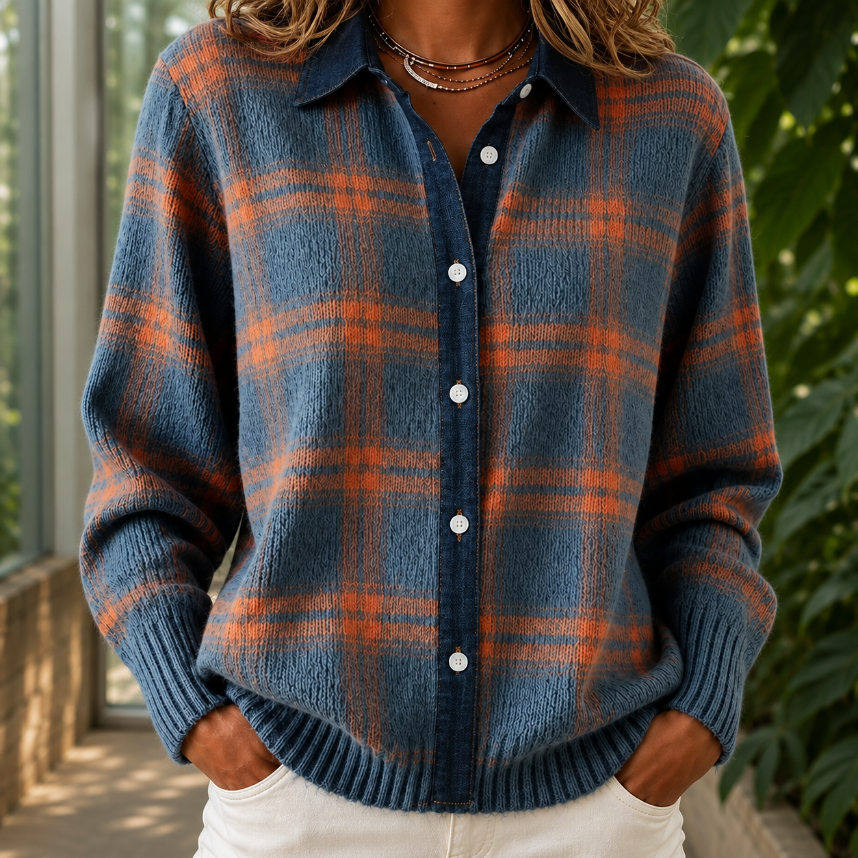 Eloise Plaid Sweater