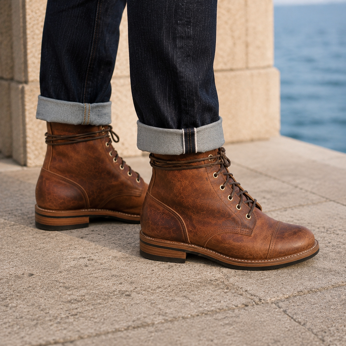 Valente Cap Toe Boots