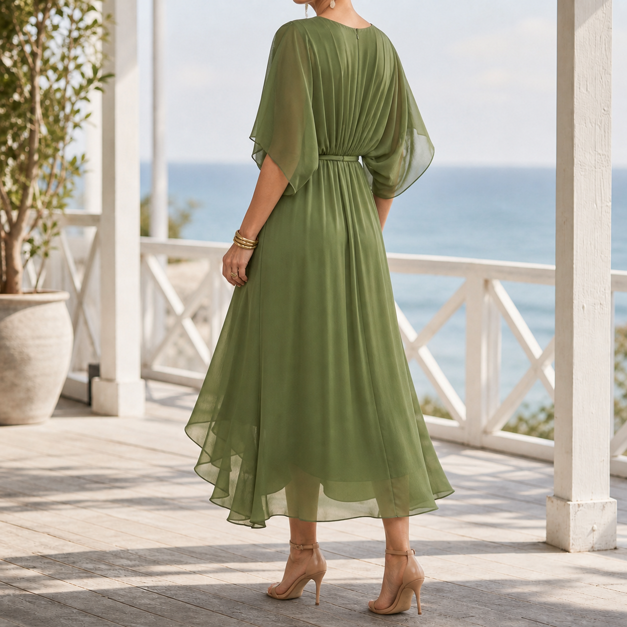 Jacinta Flowing Midi Dress