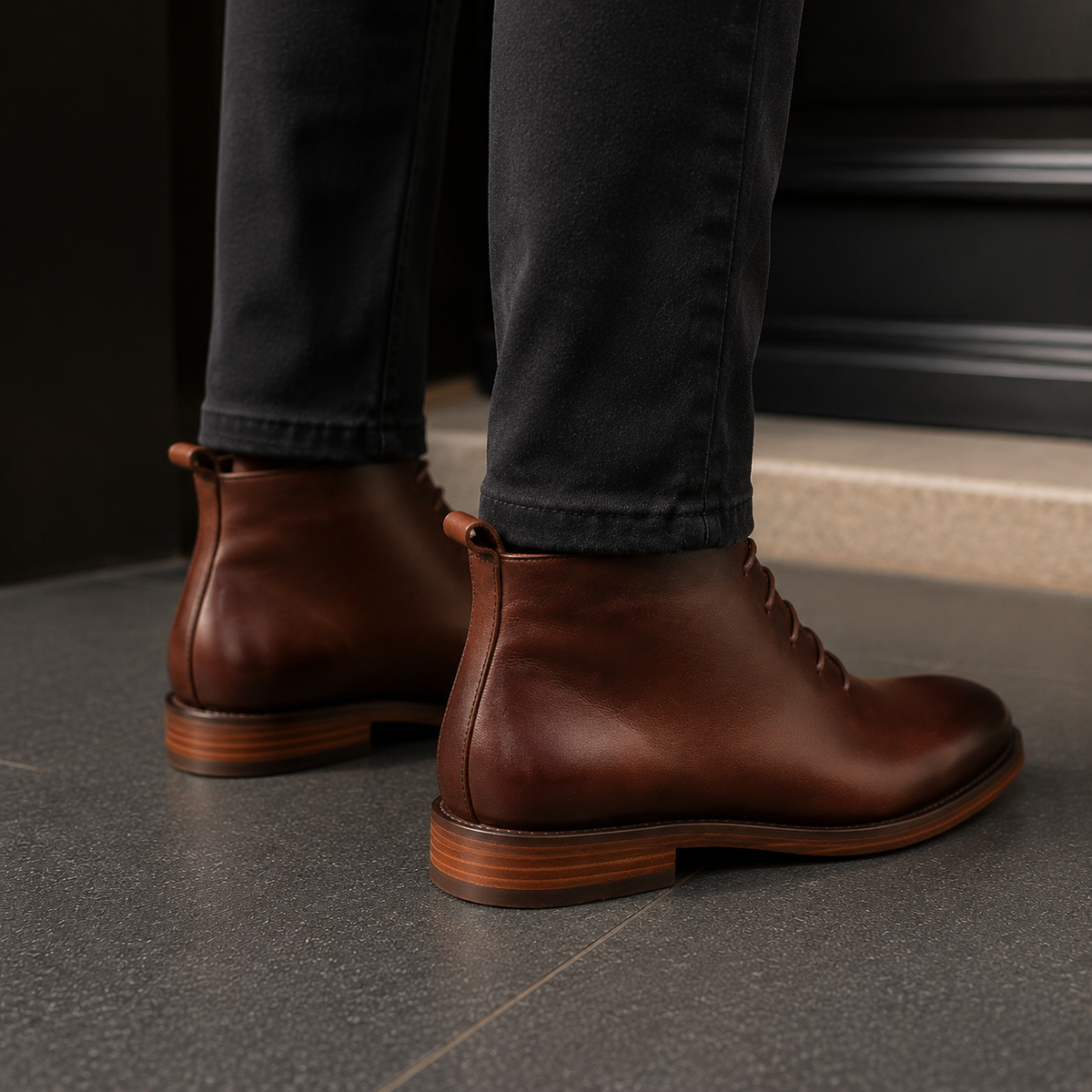 Dorian Leather Ankle Boots