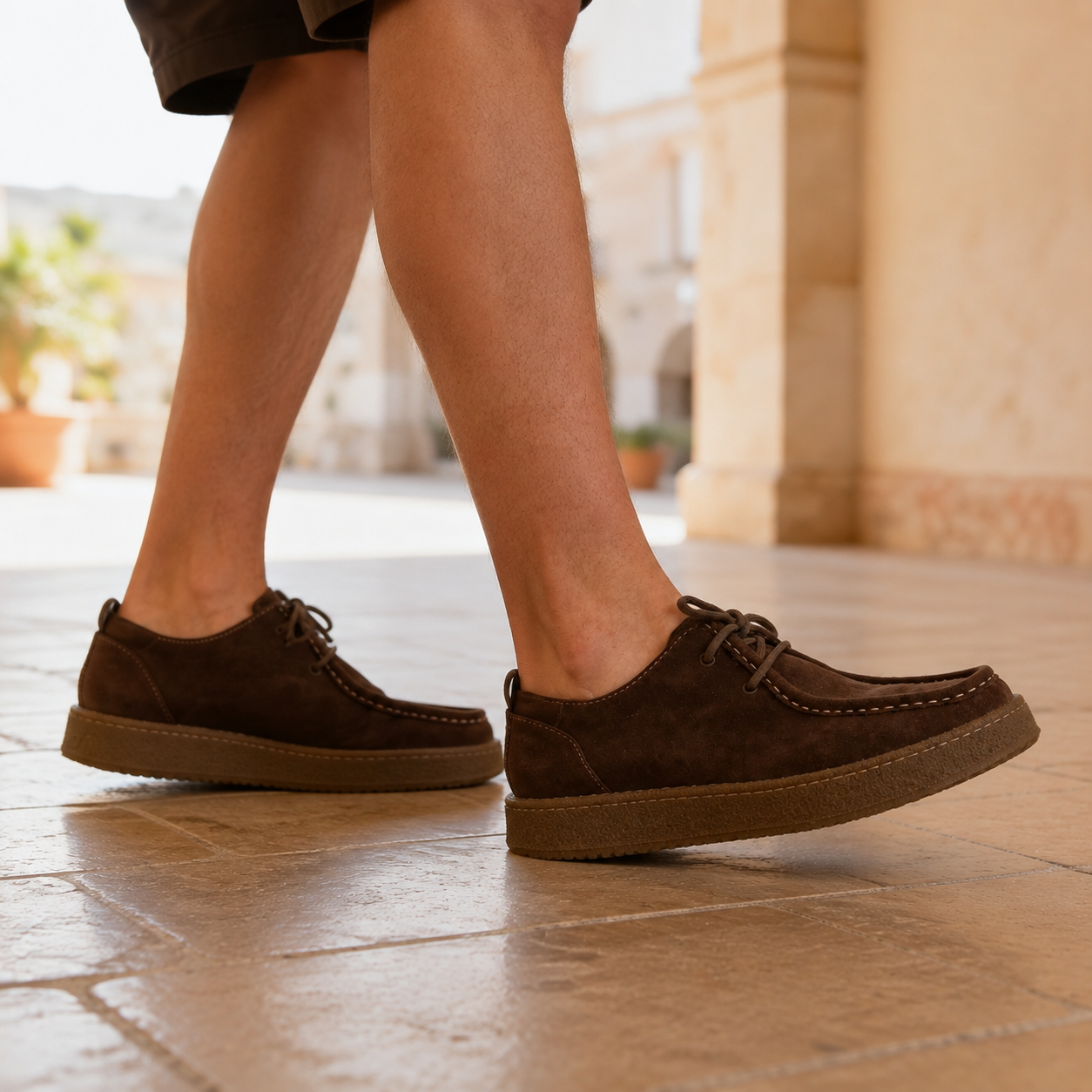 Montanari Suede Moccasin Shoes