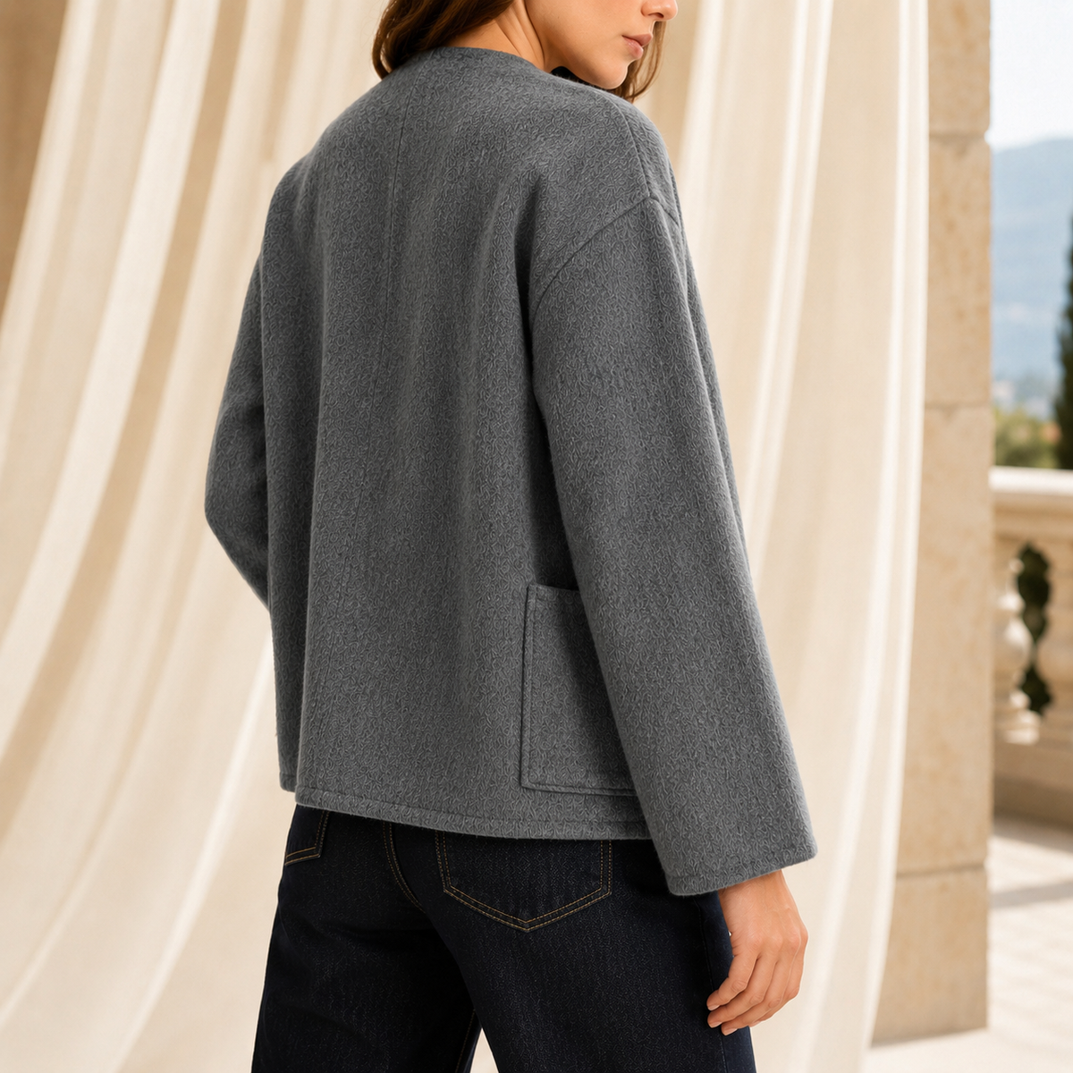Chiara Frog Closure Jacket