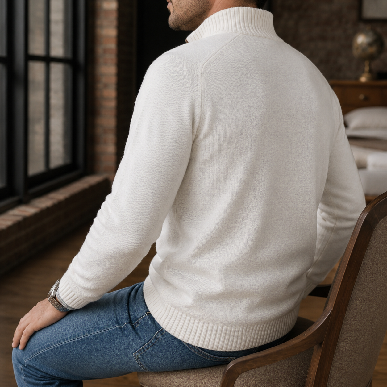 Matteo Quarter Zip Sweater