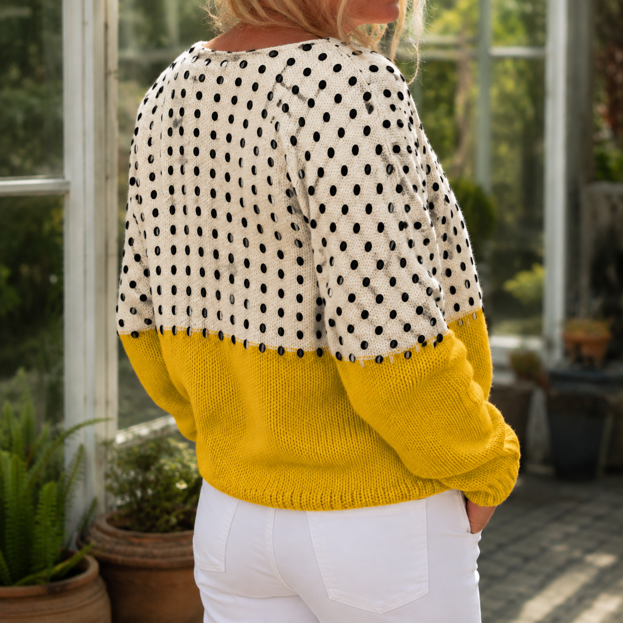 Thalia Polka Dot Sweater