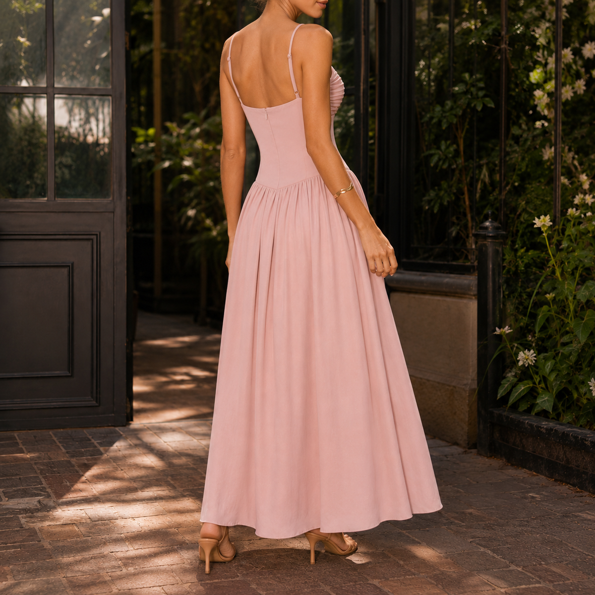 Alba Ruched Maxi Dress