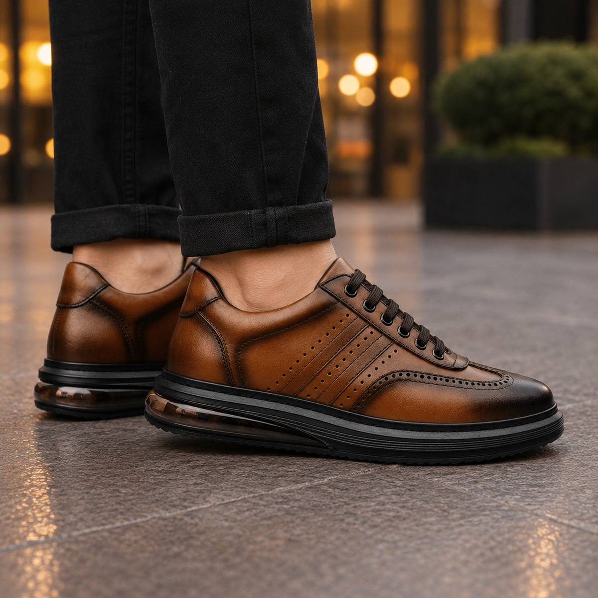 Vittorio Leather Brogue Sneakers