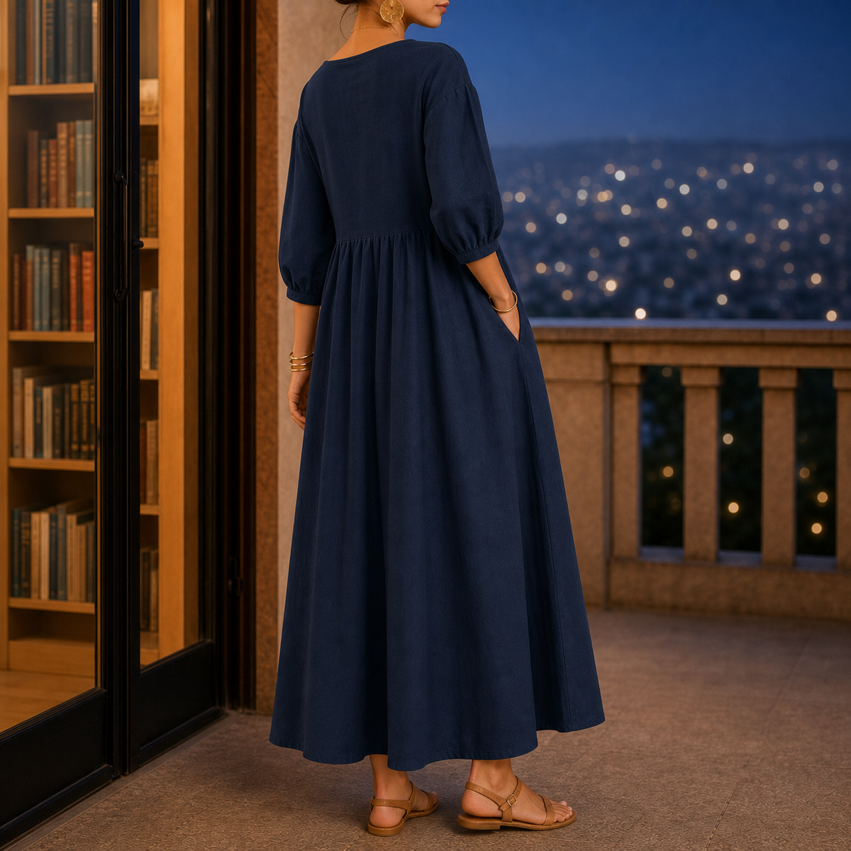 Annabel Smock Maxi Dress