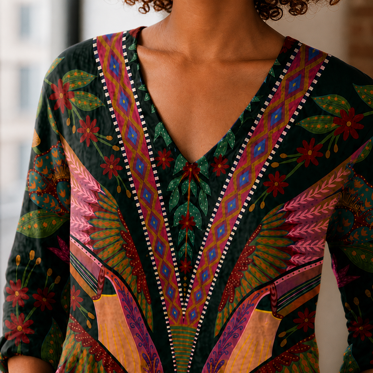 Harriet V-Neck Blouse