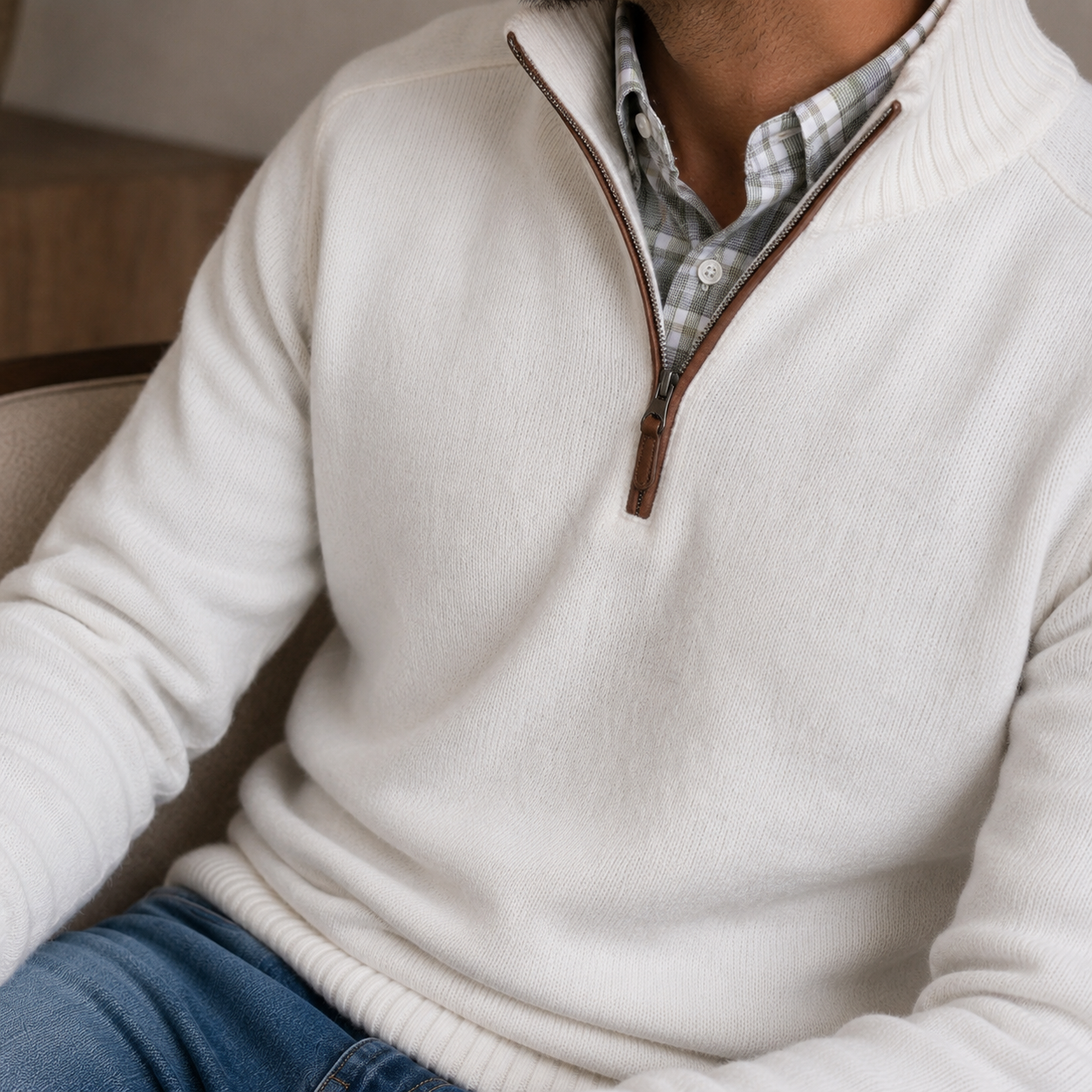 Matteo Quarter Zip Sweater