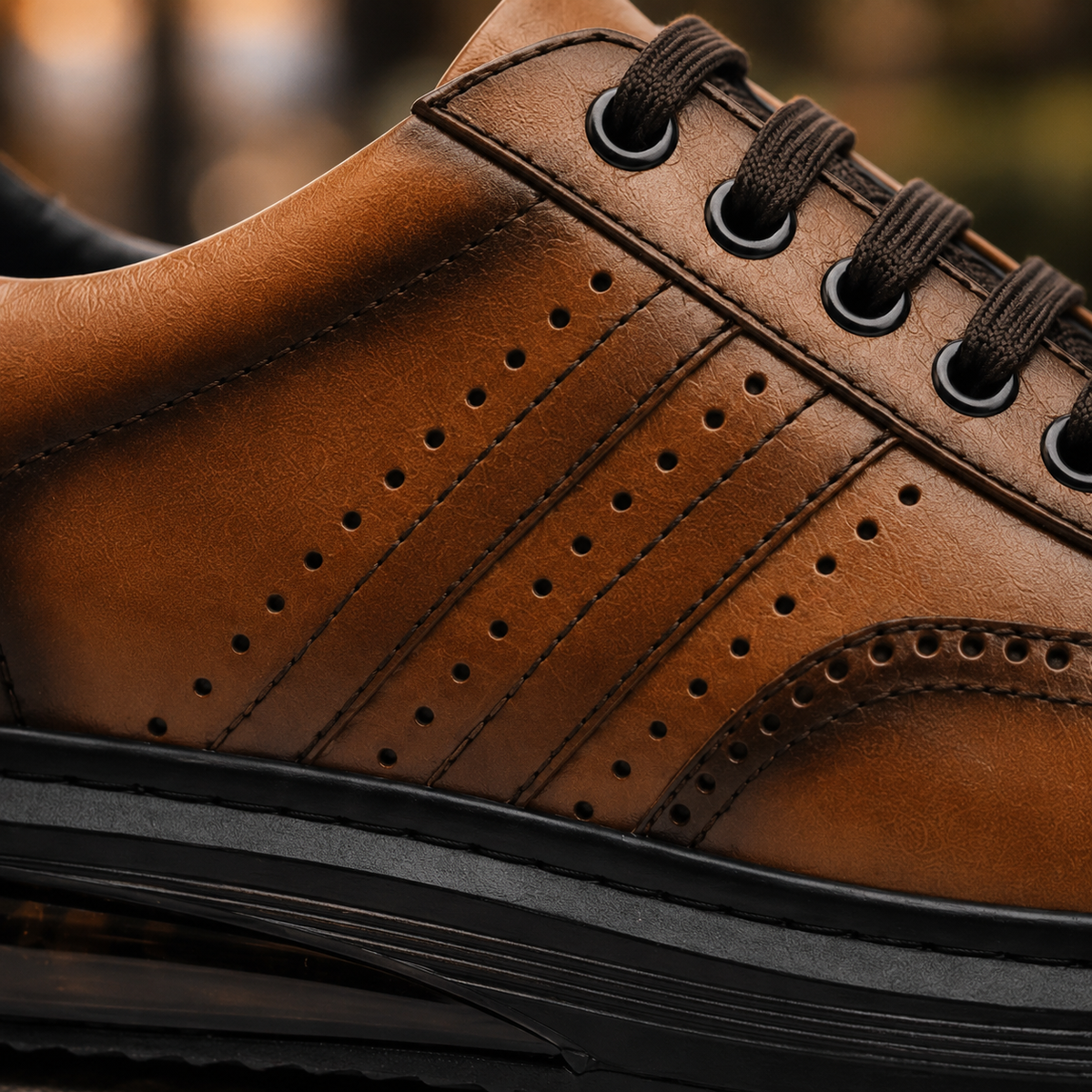 Vittorio Leather Brogue Sneakers