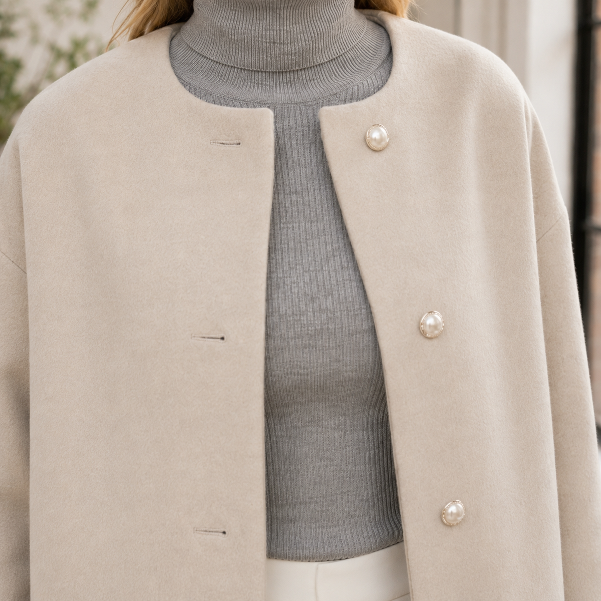 Liliana Collarless Coat