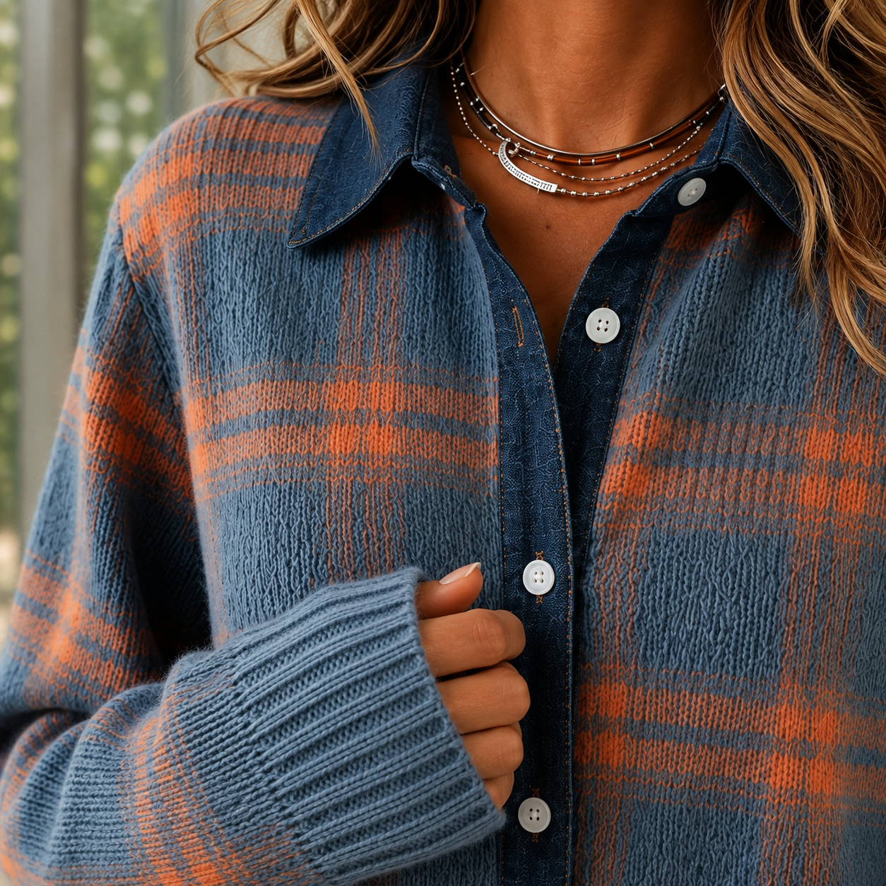 Eloise Plaid Sweater