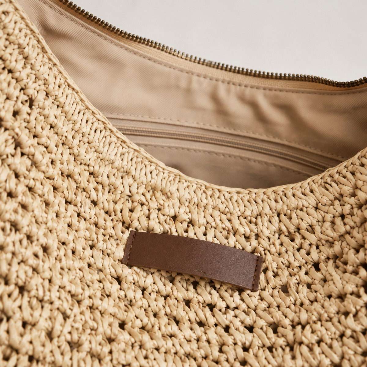 Carrera Woven Hobo Bag