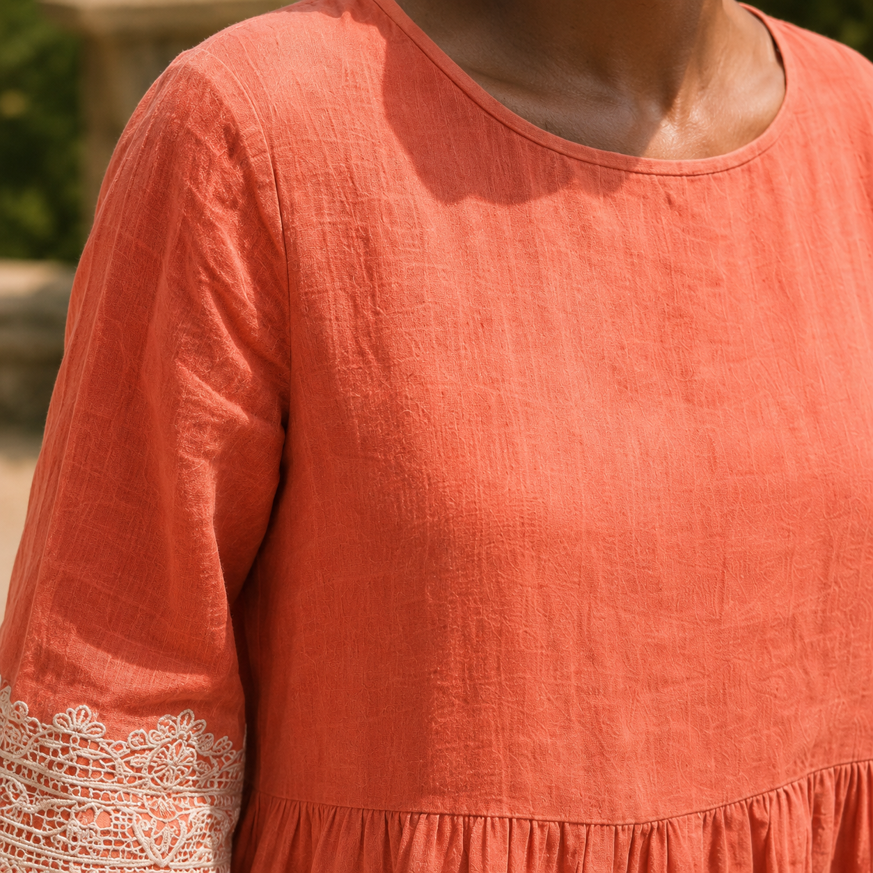 Xenia Embroidered Midi Dress