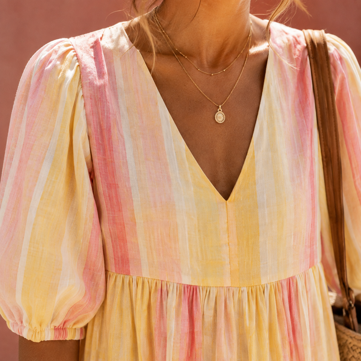 Ramona Striped Midi Dress