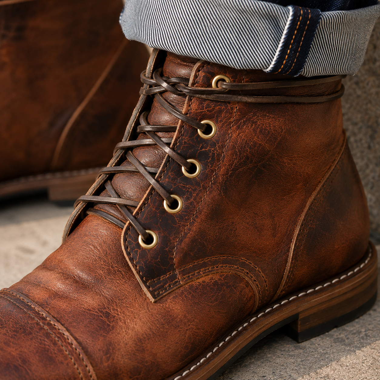 Valente Cap Toe Boots
