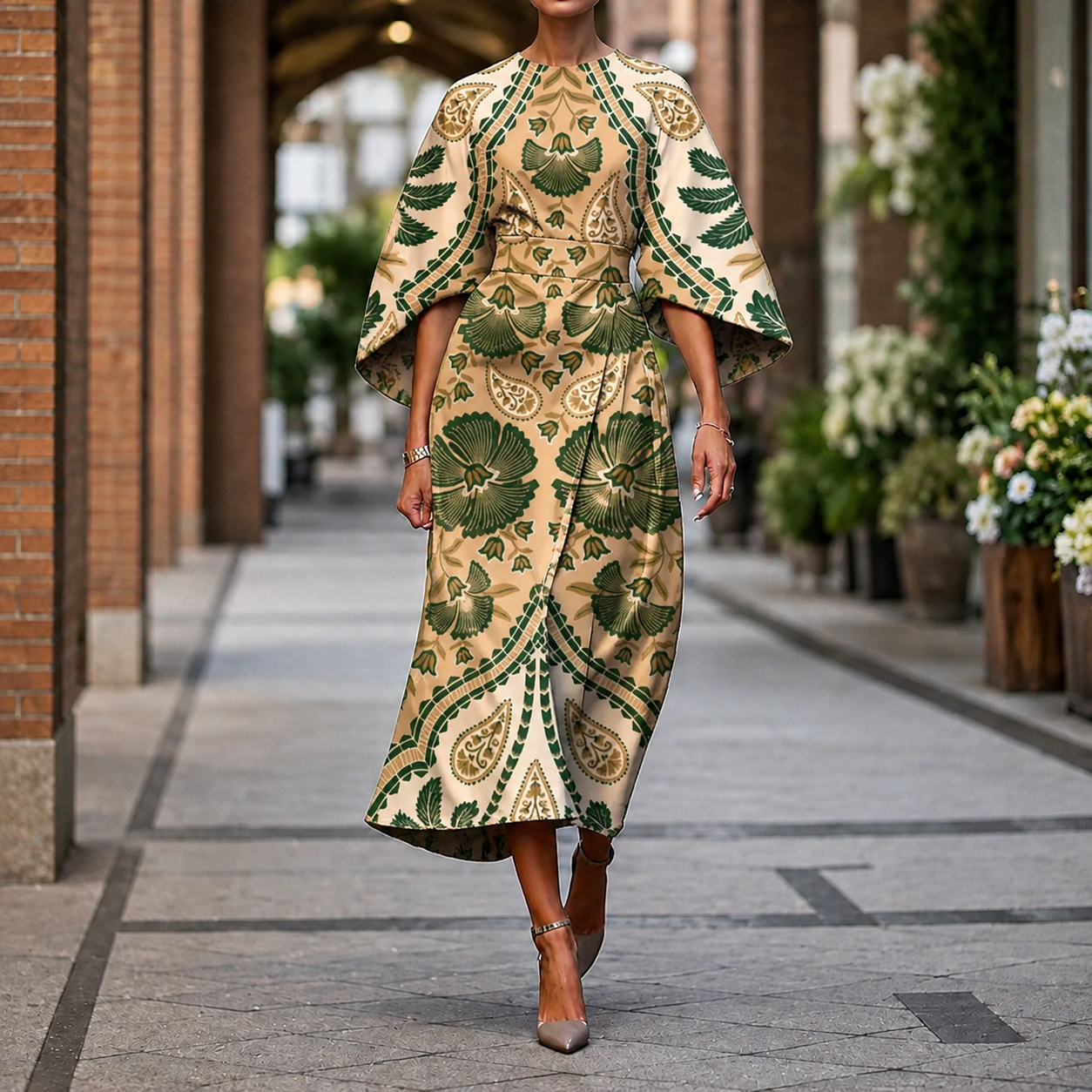 Sofia Batwing Midi Dress